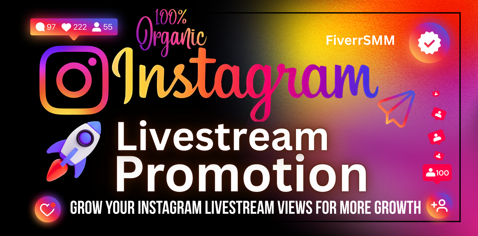 I will boost your Instagram livestream with real viewers for higher reach — service preview