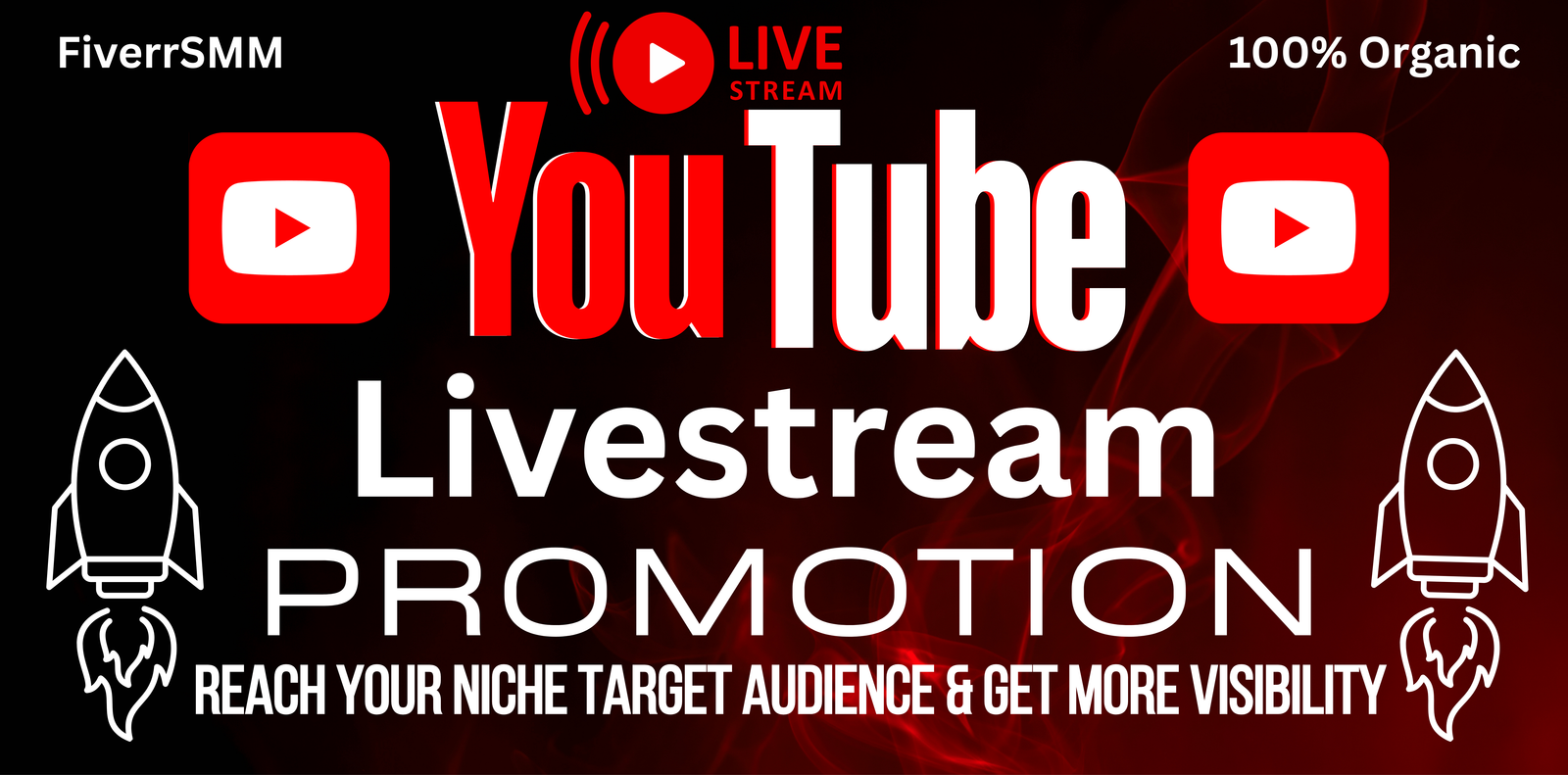 I will promote your YouTube Livestream to reach a real niche audience — service preview