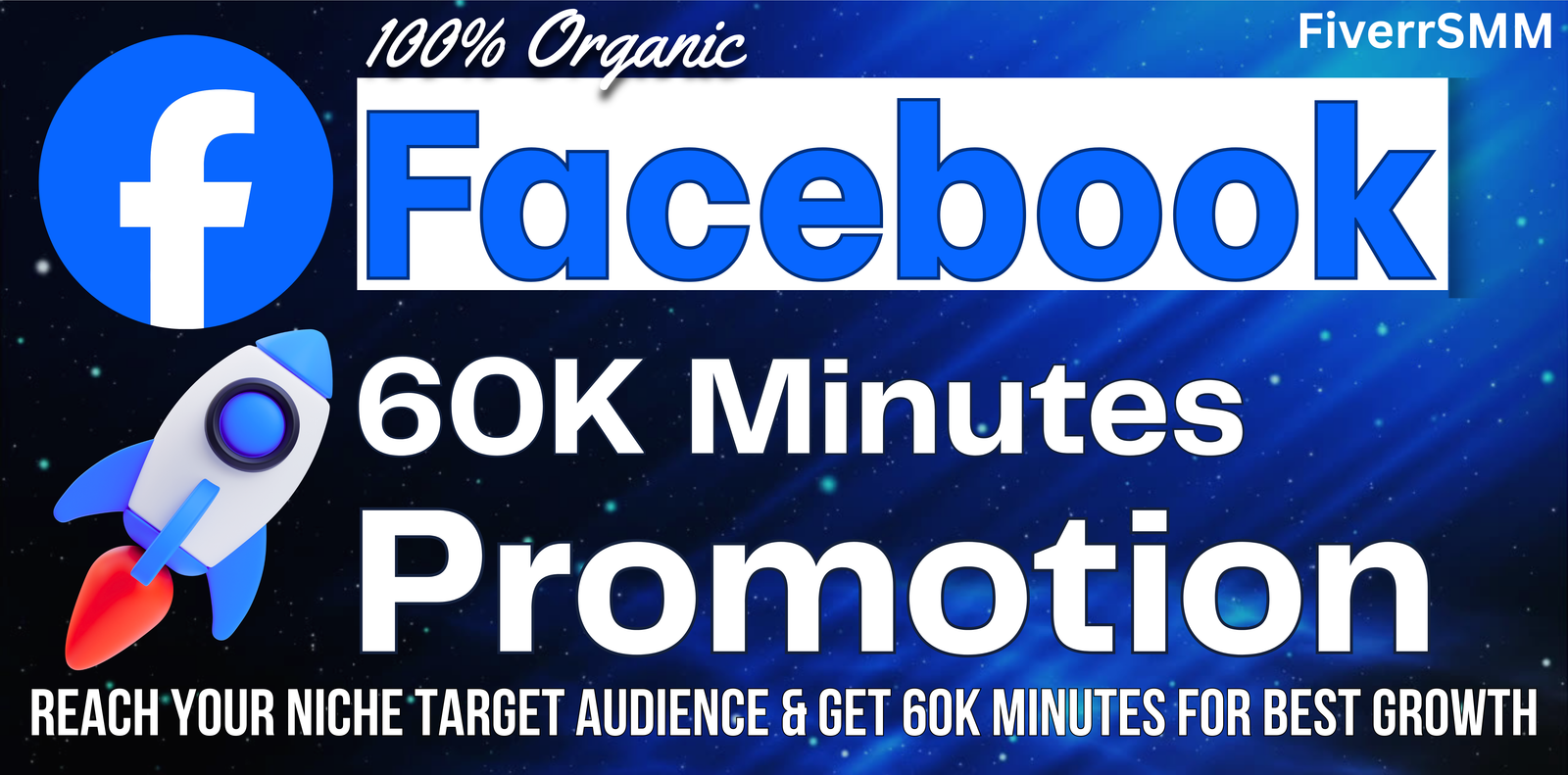 I will do Facebook 60K Minutes Promotion to boost watch time, reach & growth — service preview