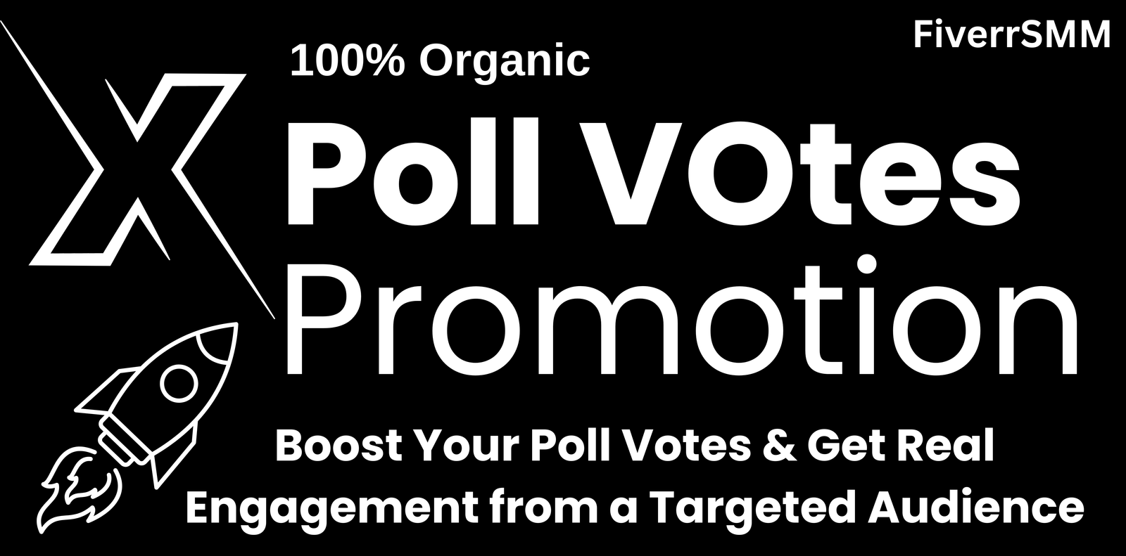 I will promote your X (Twitter) poll to a targeted audience for more real votes & engagement — service preview