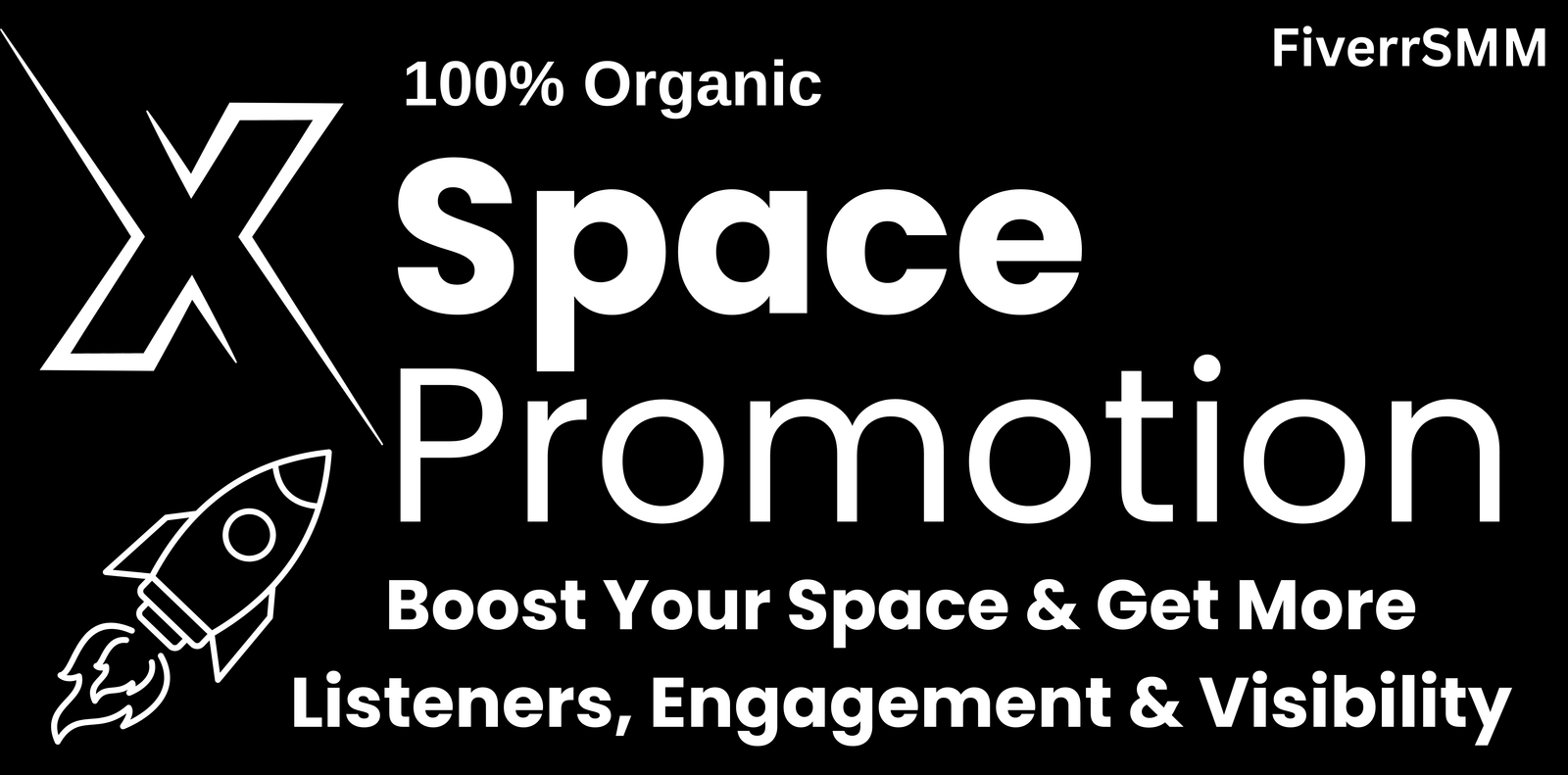 I will promote your X Space to get more listeners, engagement, and visibility — service preview
