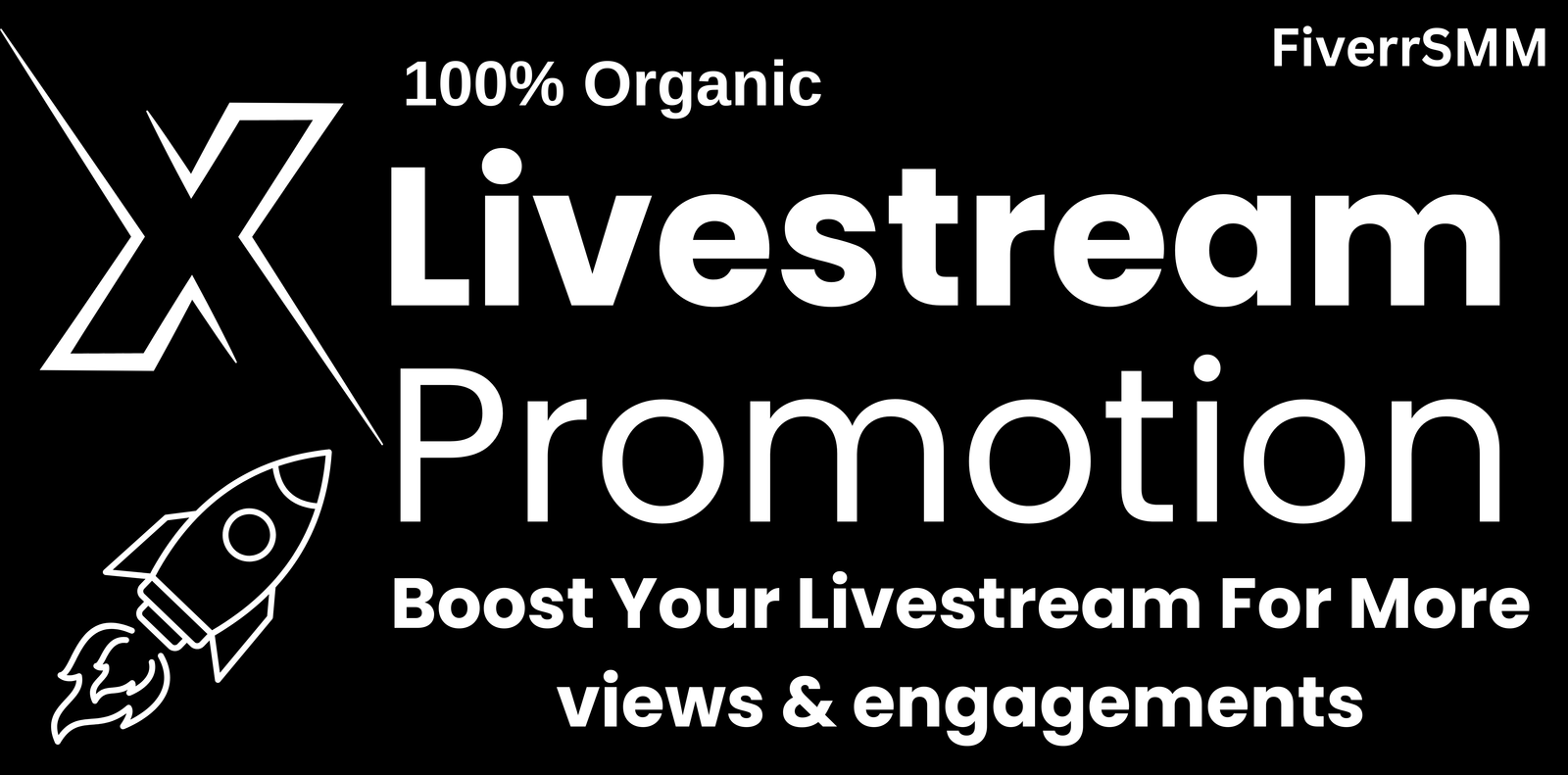 I will promote your X (Twitter) livestream to a targeted audience for more real viewers & engagement — service preview