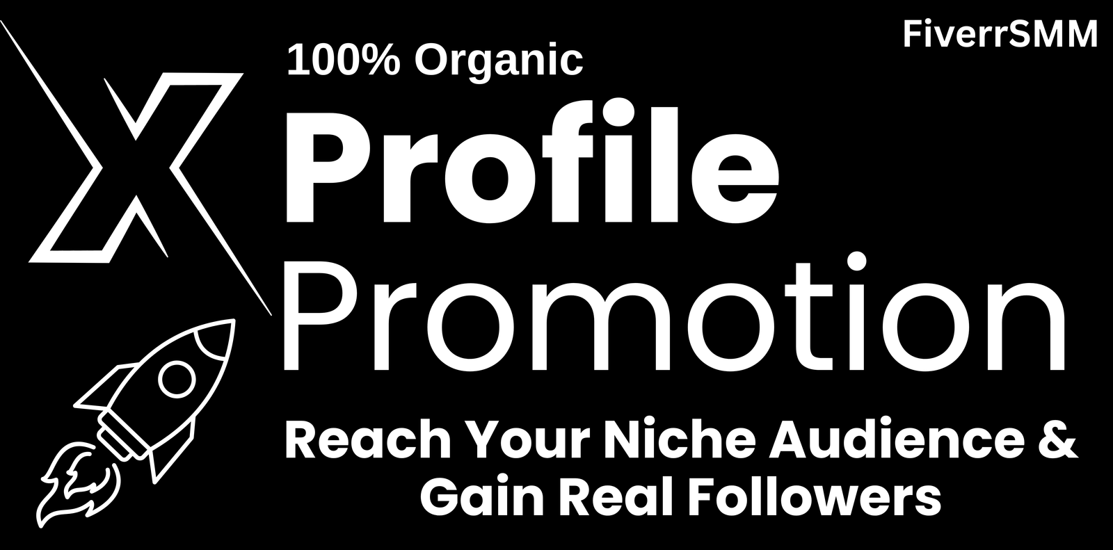 I will promote your X (Twitter) profile to reach your niche audience and gain real followers — service preview