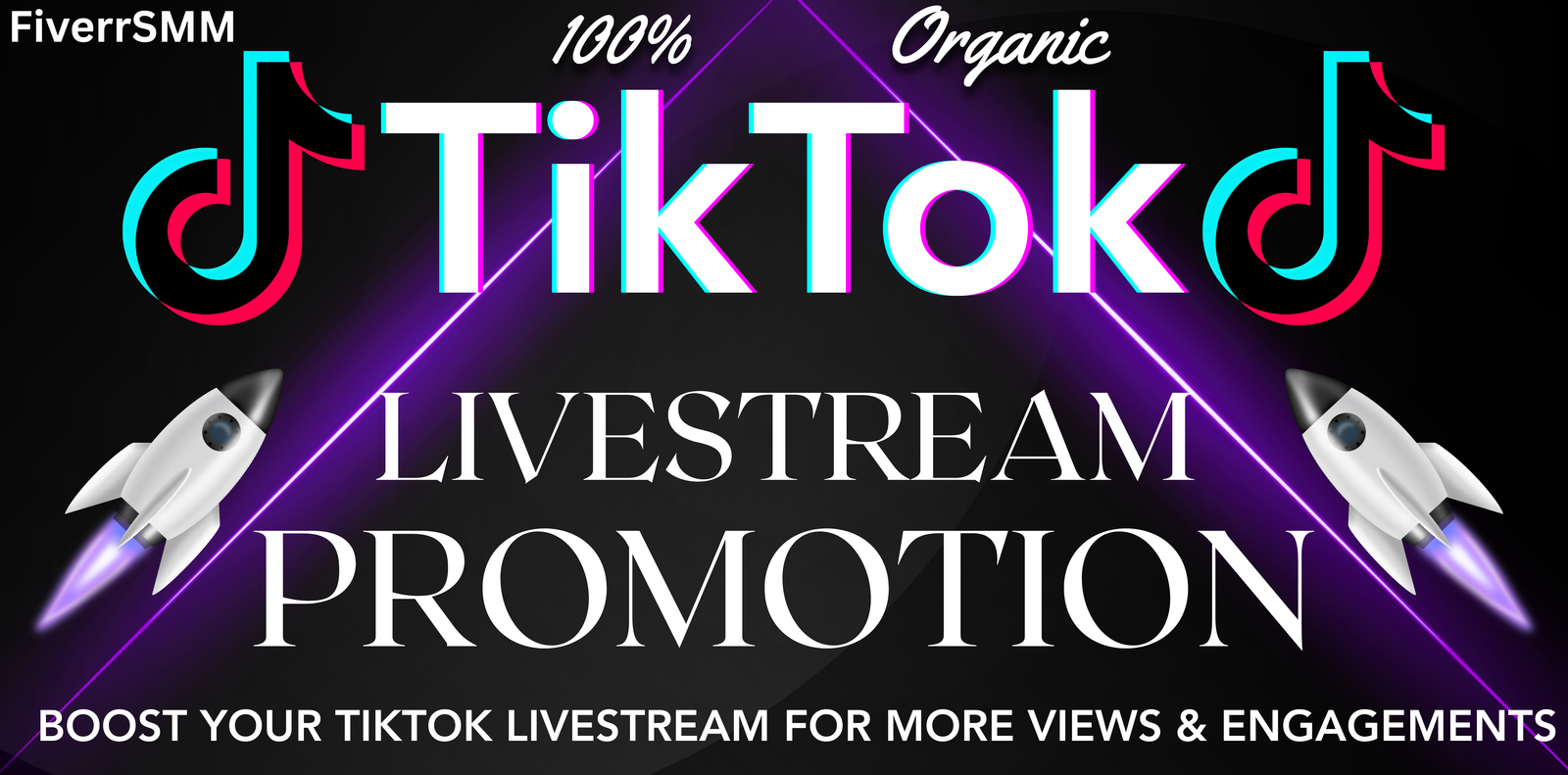 I will promote your TikTok livestream to get more real viewers and engagement — service preview